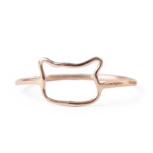 Bittersweet NY kitty ring, 14K rose gold, size 6